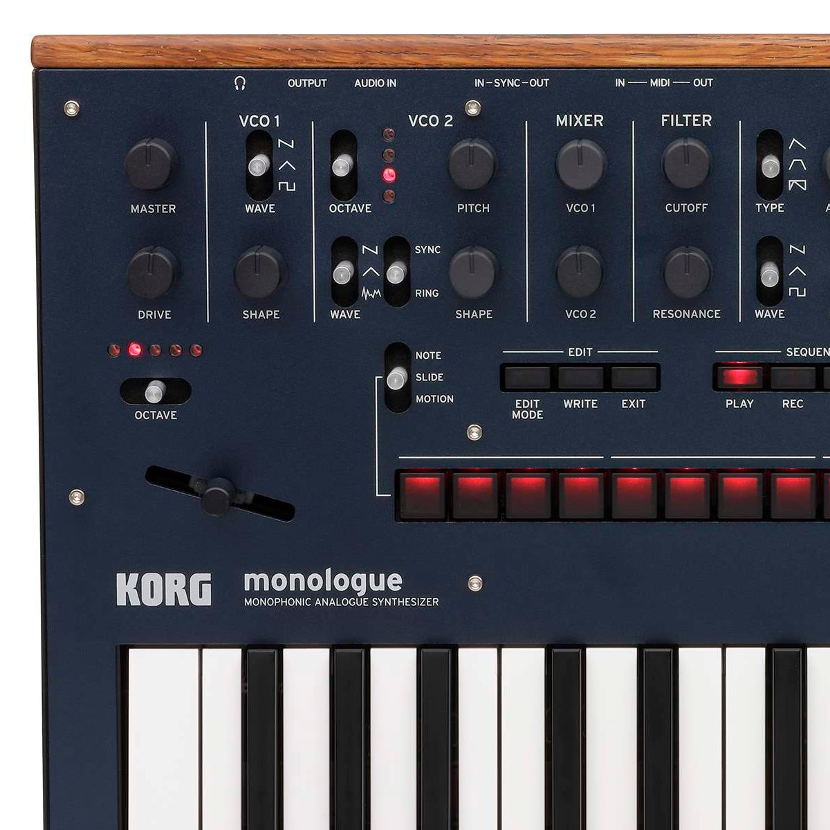 Teclado Sintetizador 61 Teclas Analógico Monofônico Korg monologue