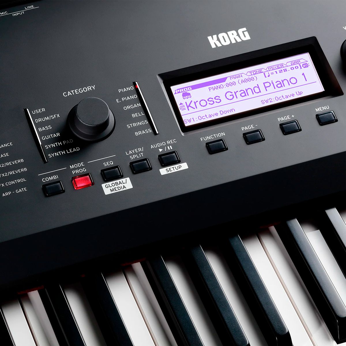 KORG KROSS 2 キーボード・電子ピアノ Teclado Workstation 61 Teclas Korg KROSS 2 88 Preto - AudioDriver