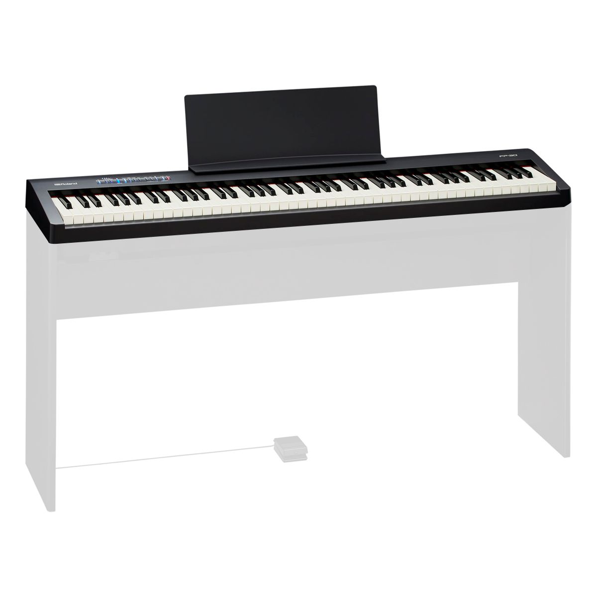 Piano Digital 88 Teclas Roland FP-30 Preto - AudioDriver