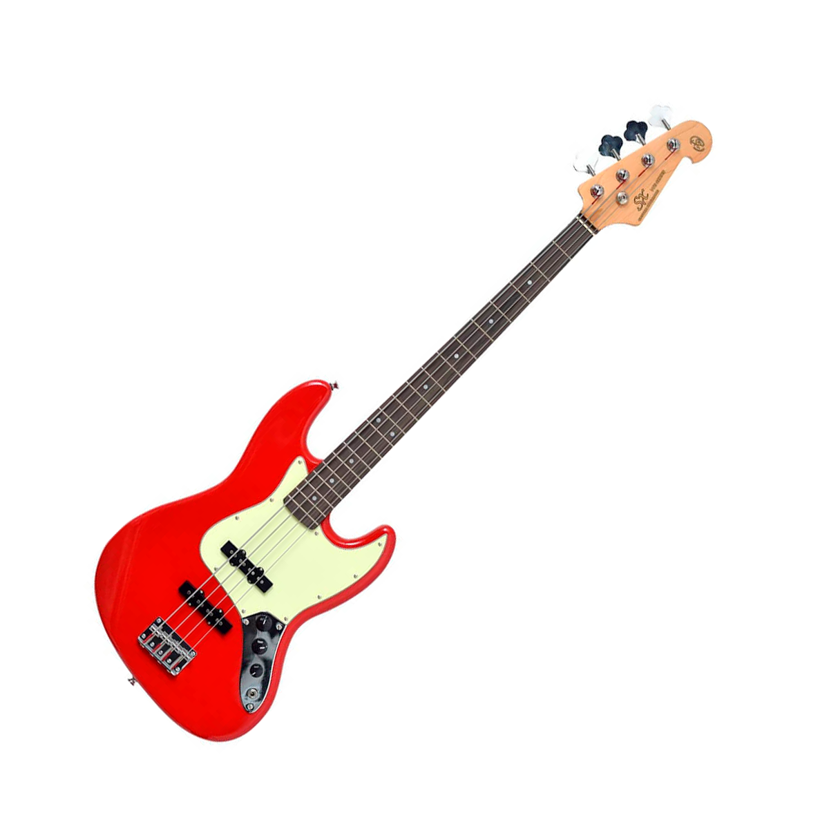 Baixo 4 Cordas Jazz Bass SX SJB62+ FR Fiesta Red com Bag