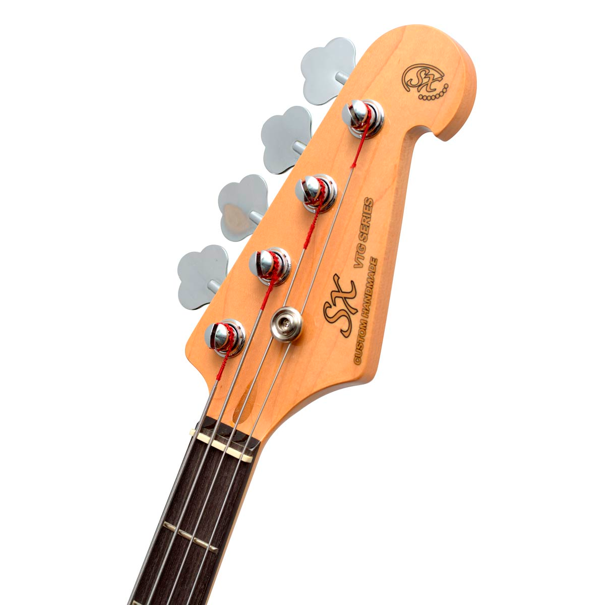 Baixo 4 Cordas Jazz Bass SX SJB62+ FR Fiesta Red com Bag