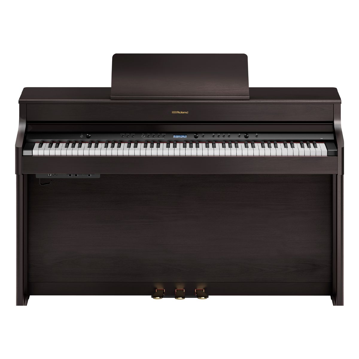 Piano Digital 88 Teclas Roland HP702 Dark Rosewood com Estante e