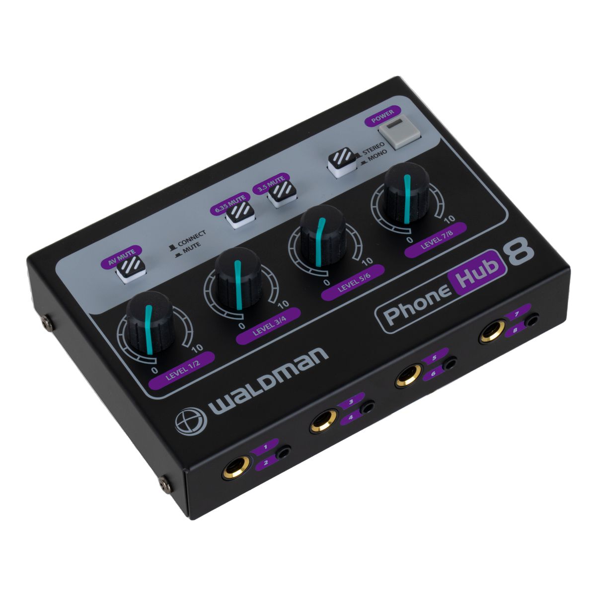 Amplificador de Fone 4 Canais Waldman PH-8 PhoneHub 8