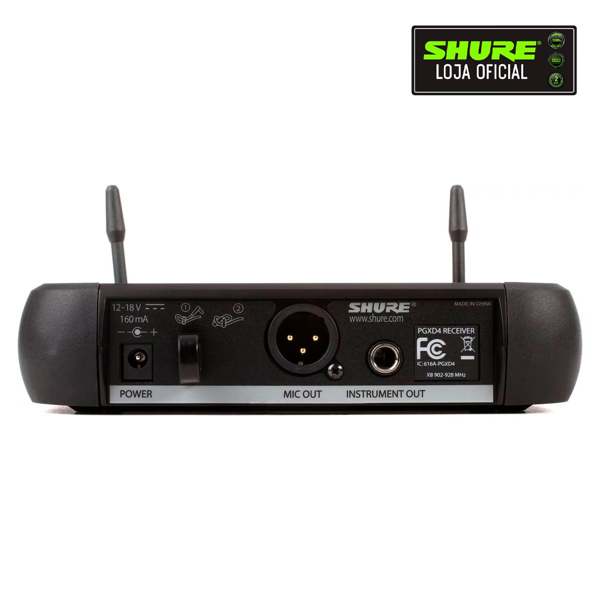 Microfone Shure SM58 Sem Fio Frequência X8 PGXD24/SM58