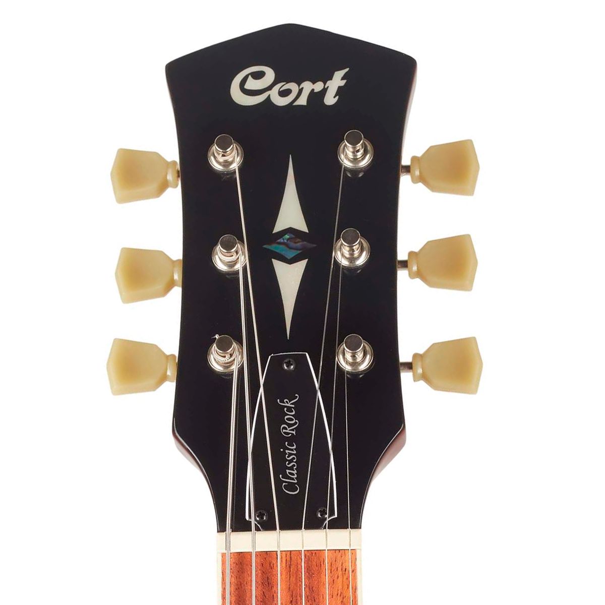 Guitarra Les Paul Tampo Flamed Maple Cort CR250 VB Vintage Burst