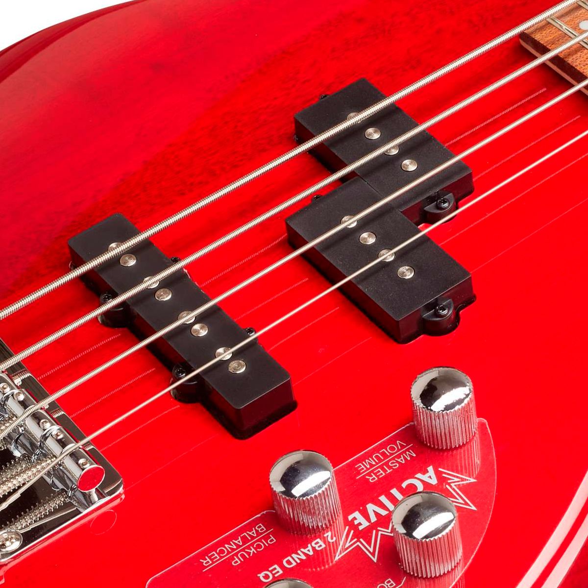 Cortコルト Action ベース レッド Baixo 4 Cordas Ativo Cort Action Bass Plus Trans Red - AudioDriver
