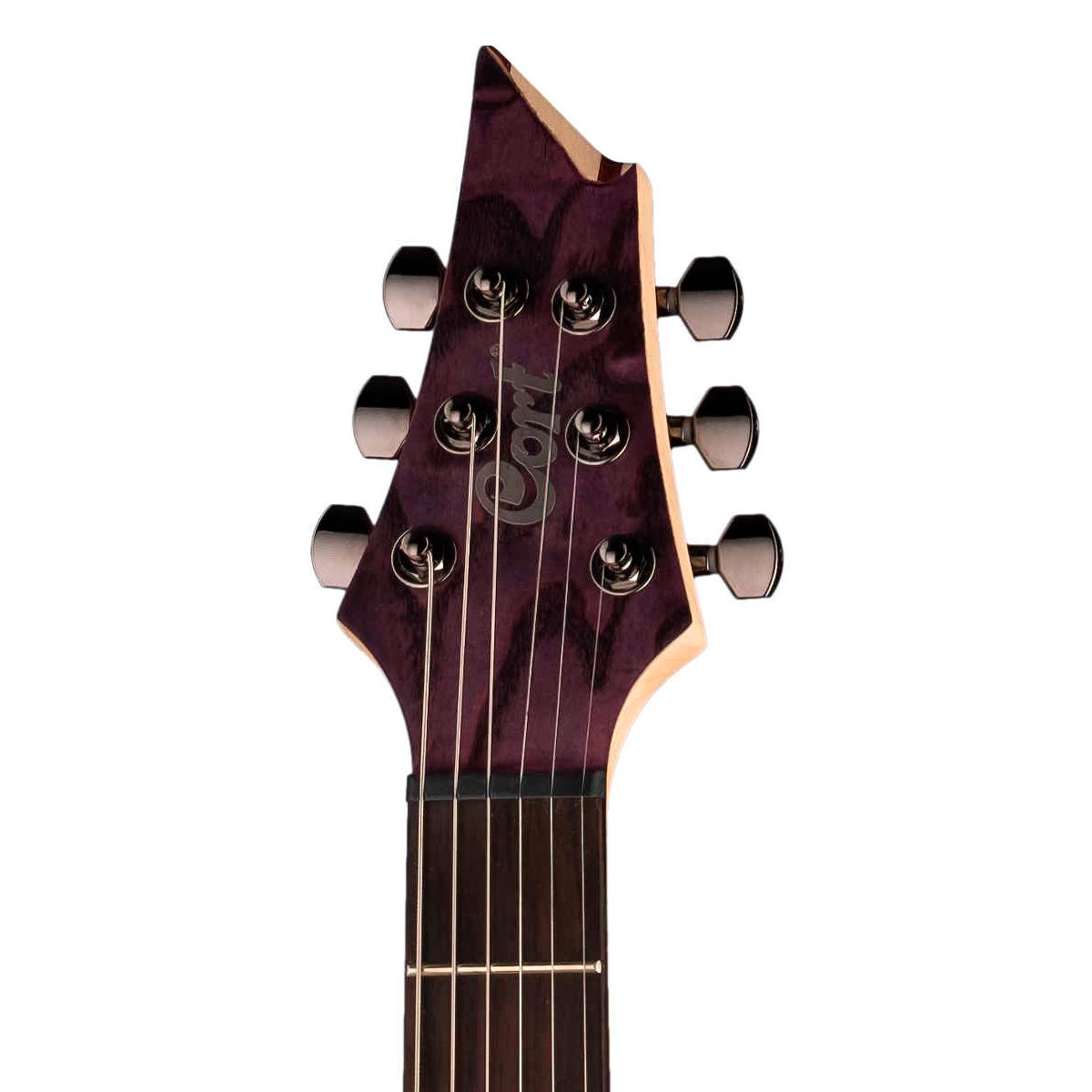 Guitarra Super Strato Cort KX500 Etched Deep Violet com Tampo em