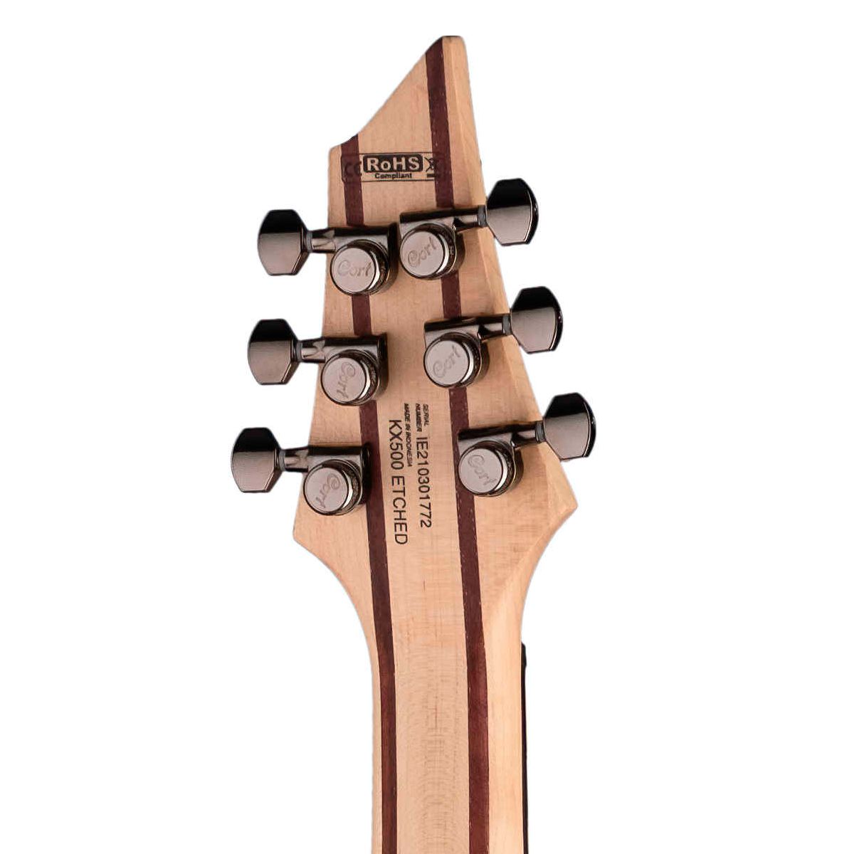 Guitarra Super Strato Cort KX500 Etched Deep Violet com Tampo em