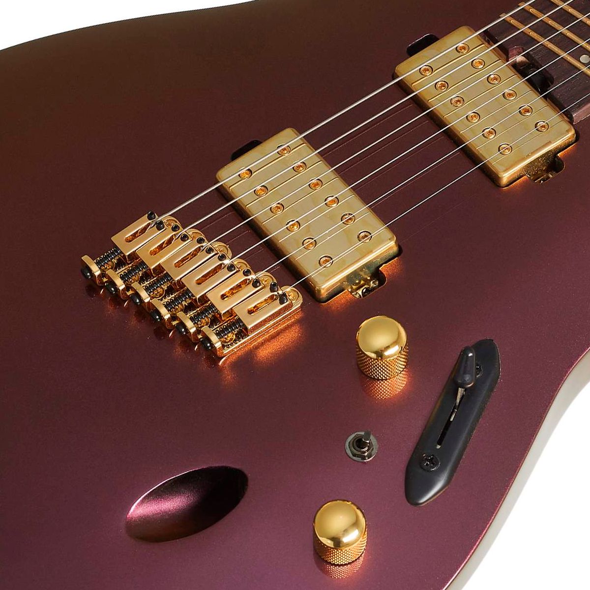 Guitarra Multi Scale Super Strato Ibanez SML721 Rose Gold