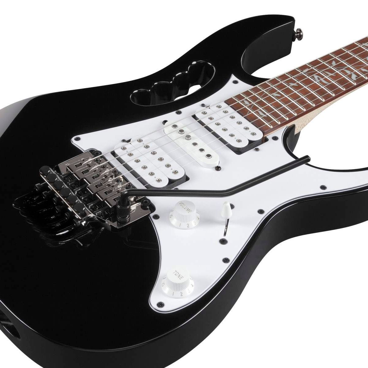 Guitarra Super Strato Steve Vai Ibanez JEM JR Black - AudioDriver