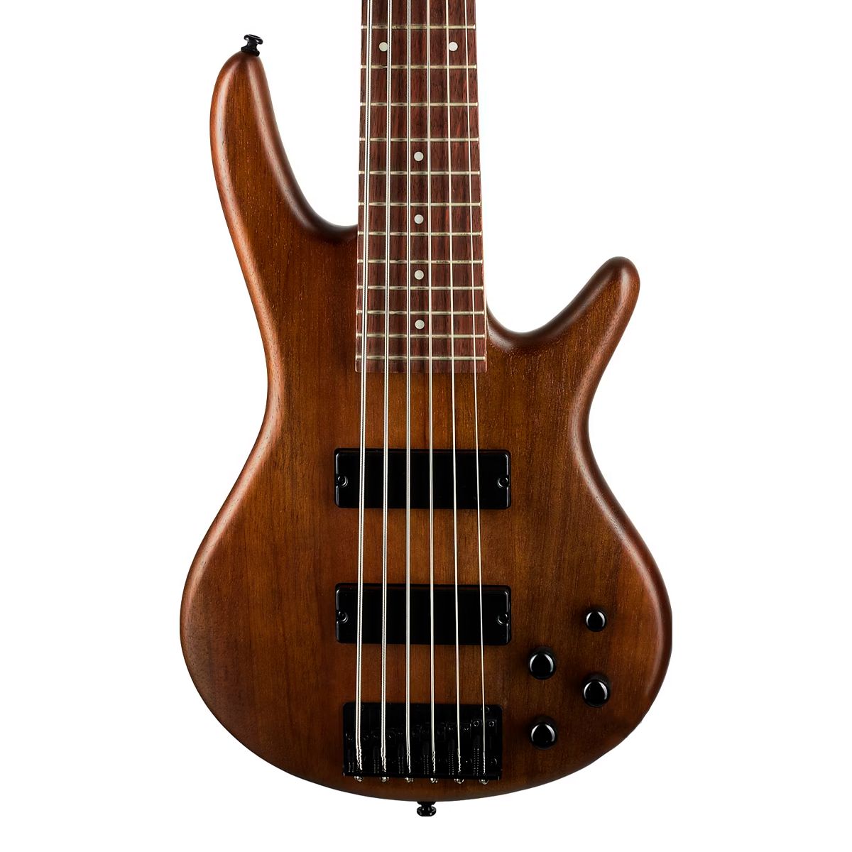 Baixo 6 Cordas Ativo Ibanez Gio GSR206B WNF Walnut Flat