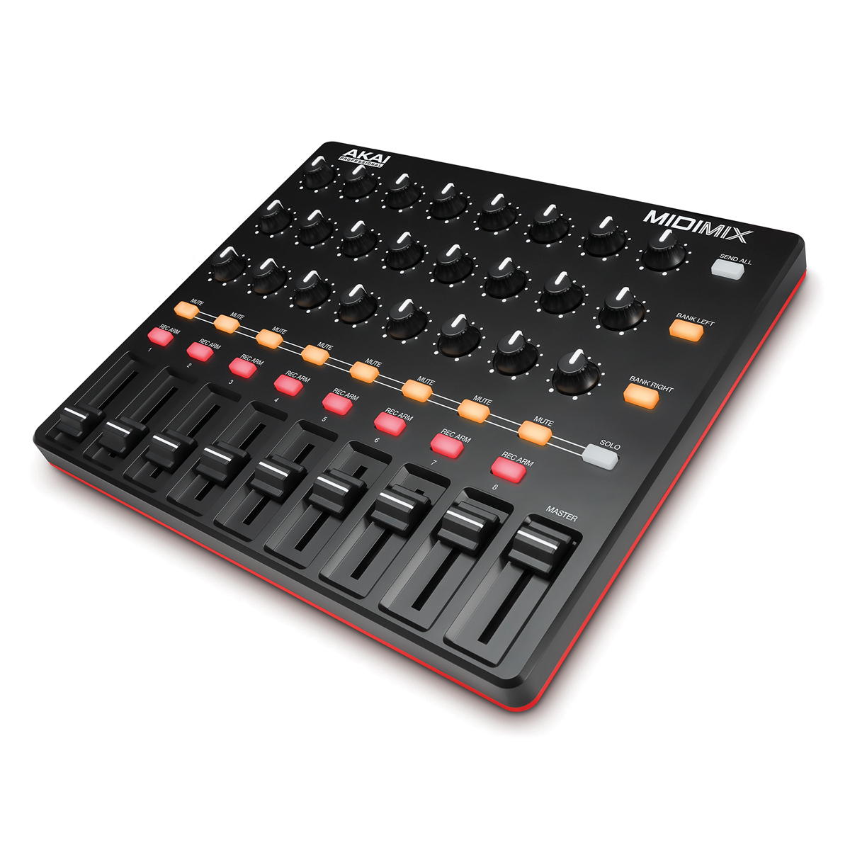 AKAI MIDImix: Controlador USB-MIDI Compacto com 8 Faders e 24