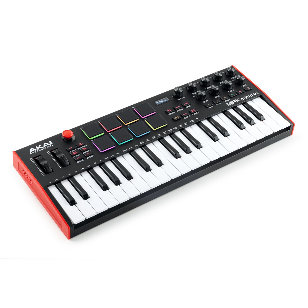 AKAI MPK MINI PLUS: Controle MIDI Portátil com 37 Teclas Sensíveis