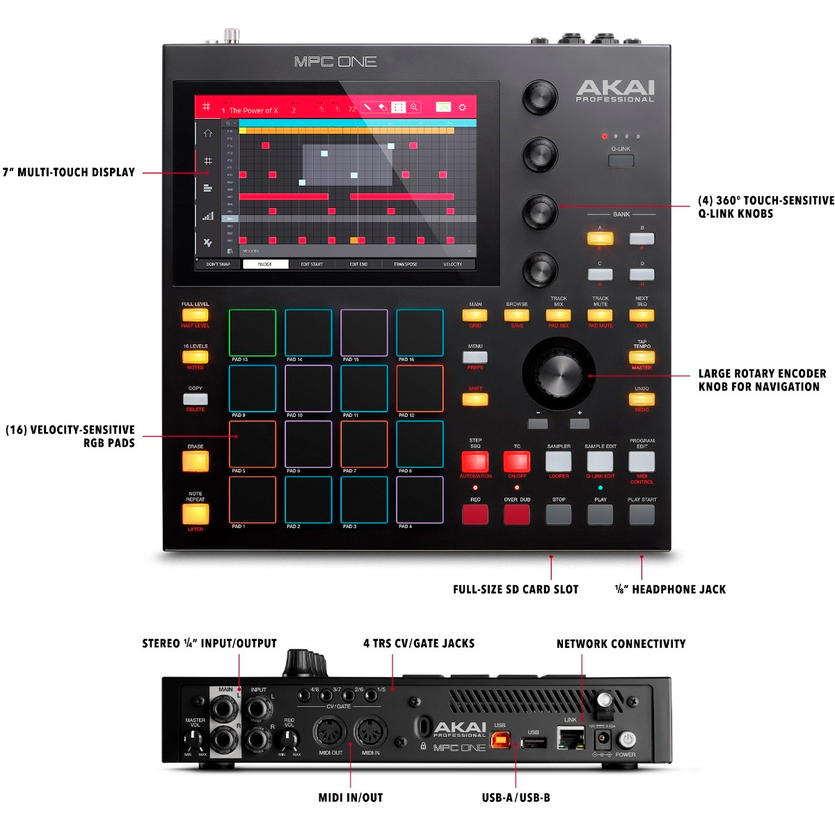 DTM・DAW AKAI MPC Touch MPC Touch Drum Machine Controller with Touch Screen | Akai Pro