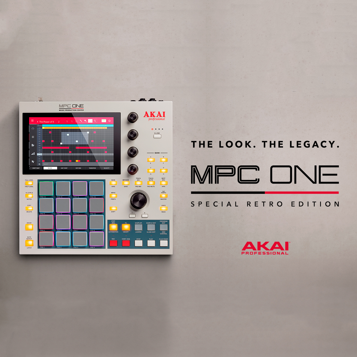 Sequenciador MIDI Akai MPC One Edição Especial Retrô - Estilo e