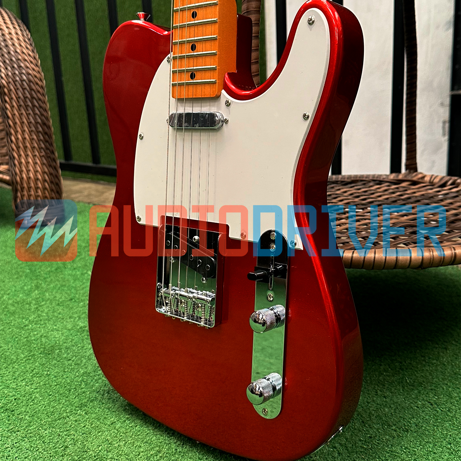 NoブランドTelecasterキャンディアップルレッド/ソフトケース Guitarra Telecaster SX STL50+/CAR Candy Apple Red - Clássica e