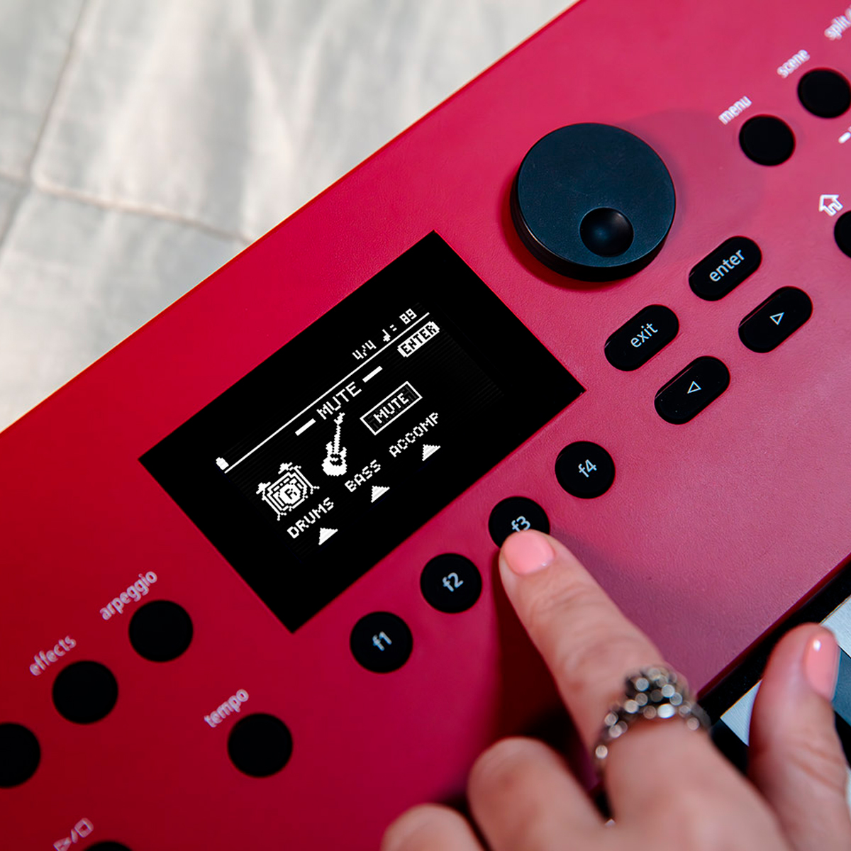 Teclado Roland GO KEYS 3 Dark Red: 61 Teclas, Bluetooth, Mais de