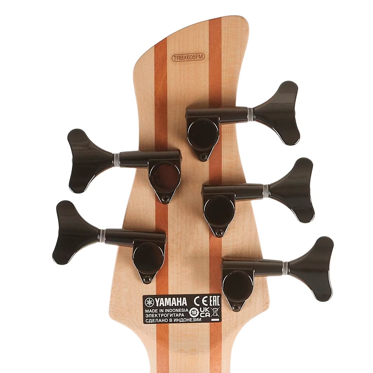 Baixo 5 cordas Yamaha TRBX605FM Matte Amber - Estilo e Potência