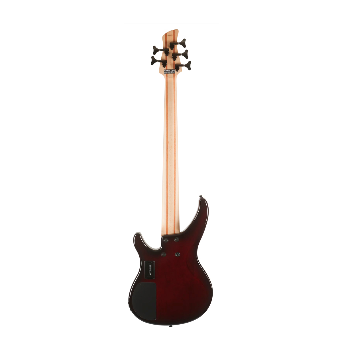 Baixo 5 cordas Yamaha TRBX605FM Dark Red Burst - Estilo e Potência