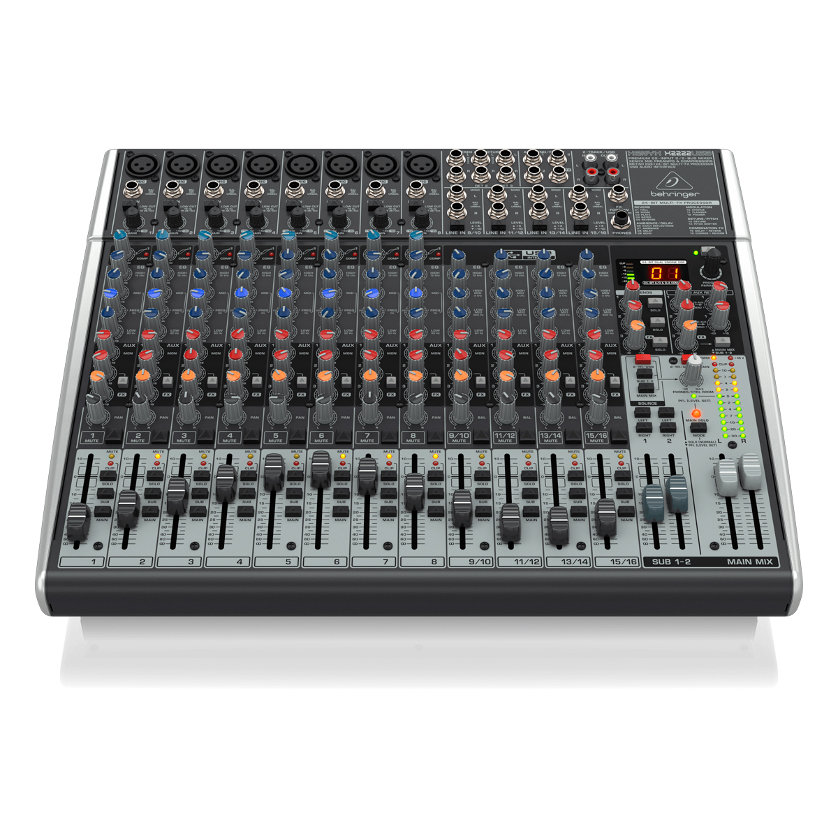 Mesa de Som Behringer X2222USB - 22 Canais, Interface USB