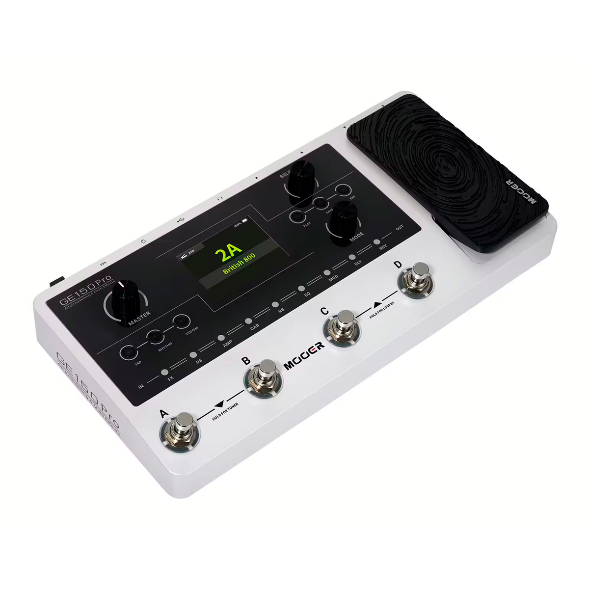 MOOER GE150 Pro(フットスイッチキャップ付き) Mooer GE150 Pro – Pedaleira Multi Efeitos Completa e Profissional