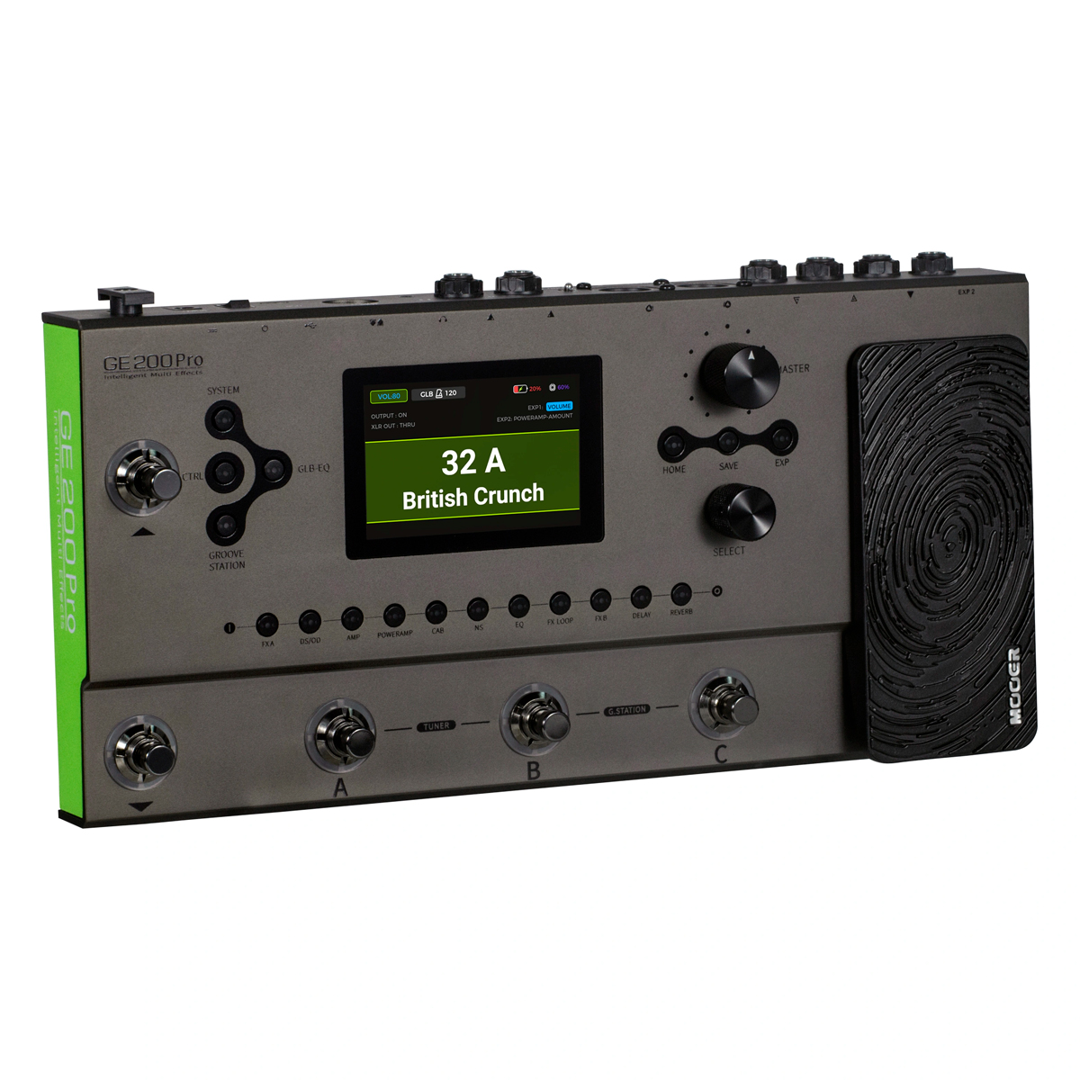 Mooer GE200 Pro – Pedaleira Multi Efeitos com MIDI e Looper