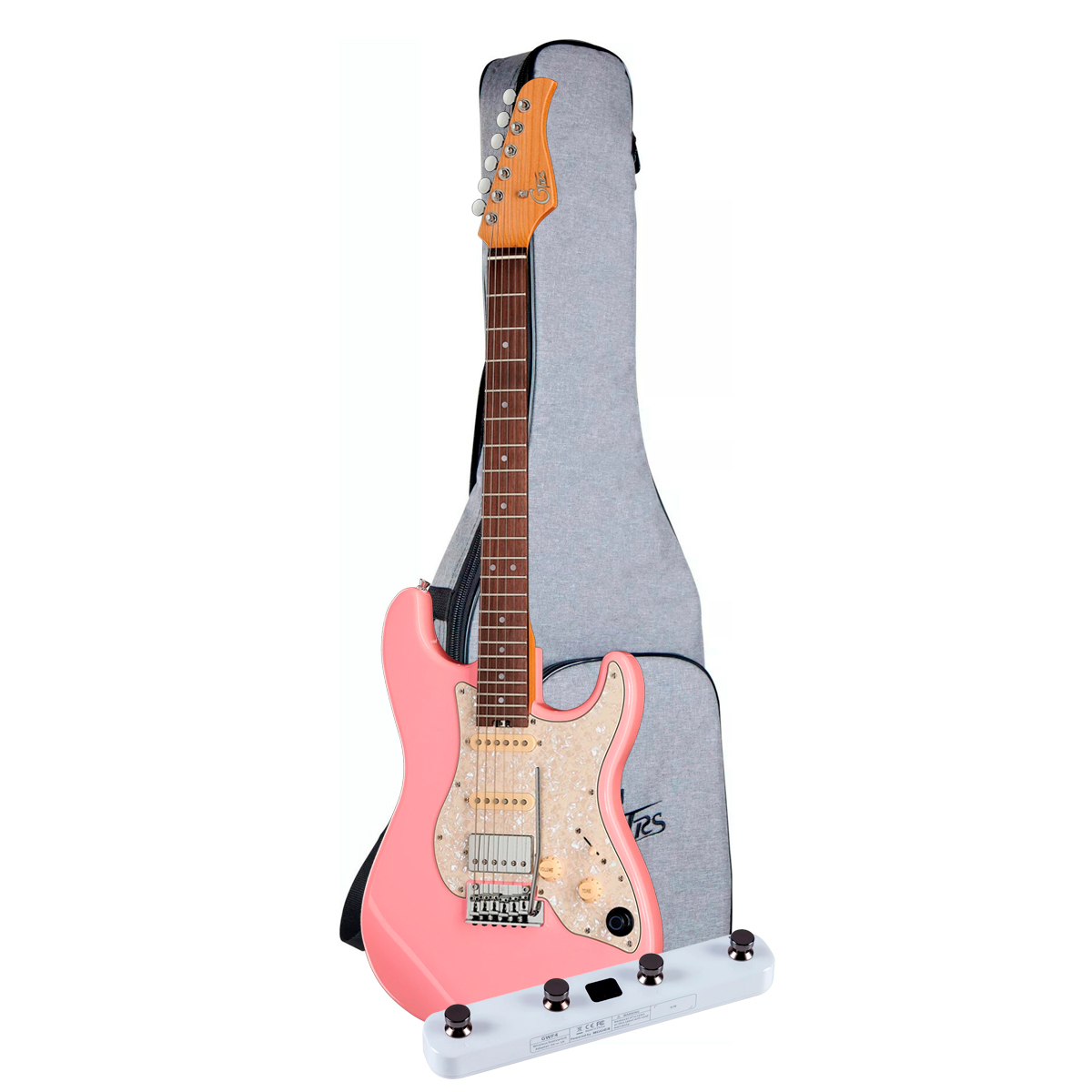 Guitarra Mooer GTRS S800 Shell Pink: Stratocaster Inteligente HSS