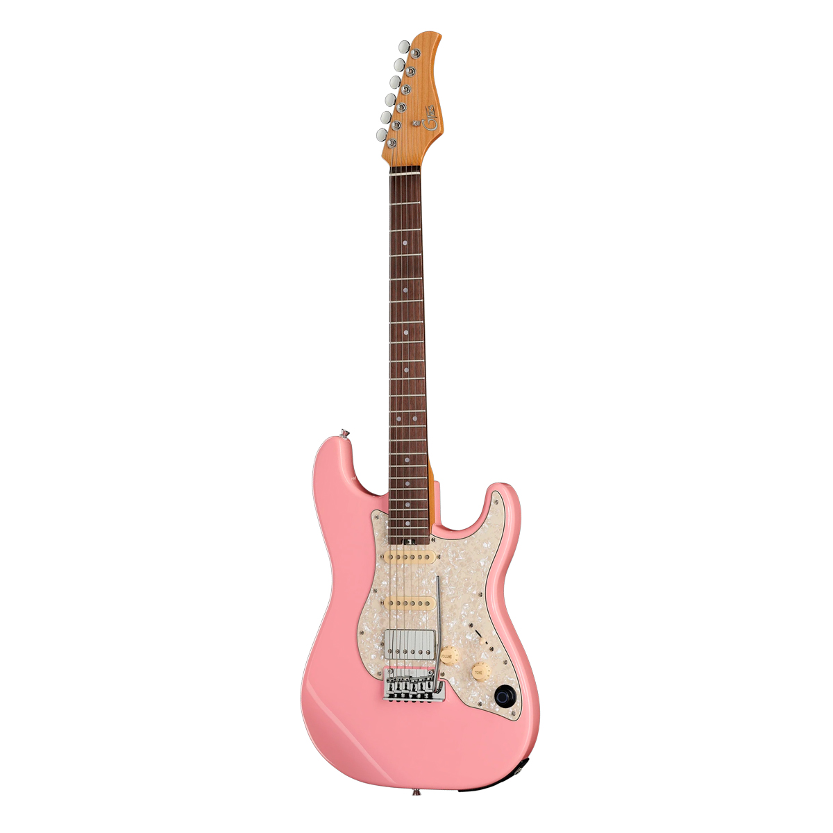 ギター Mooer GTRS S800 Pink Guitarra Mooer GTRS S800 Shell Pink: Stratocaster Inteligente HSS