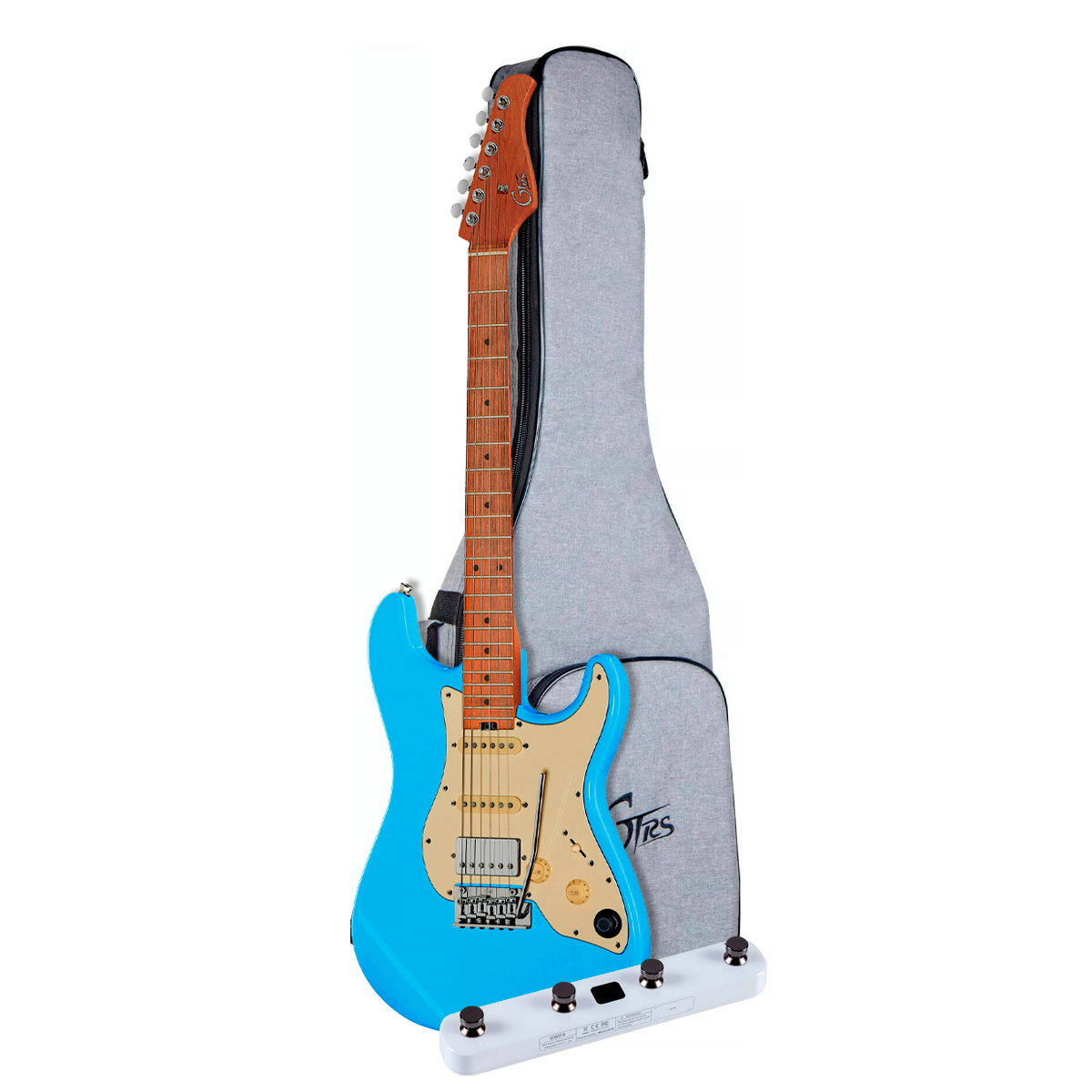 Guitarra Mooer GTRS S801 Sonic Blue: Stratocaster Inteligente HSS