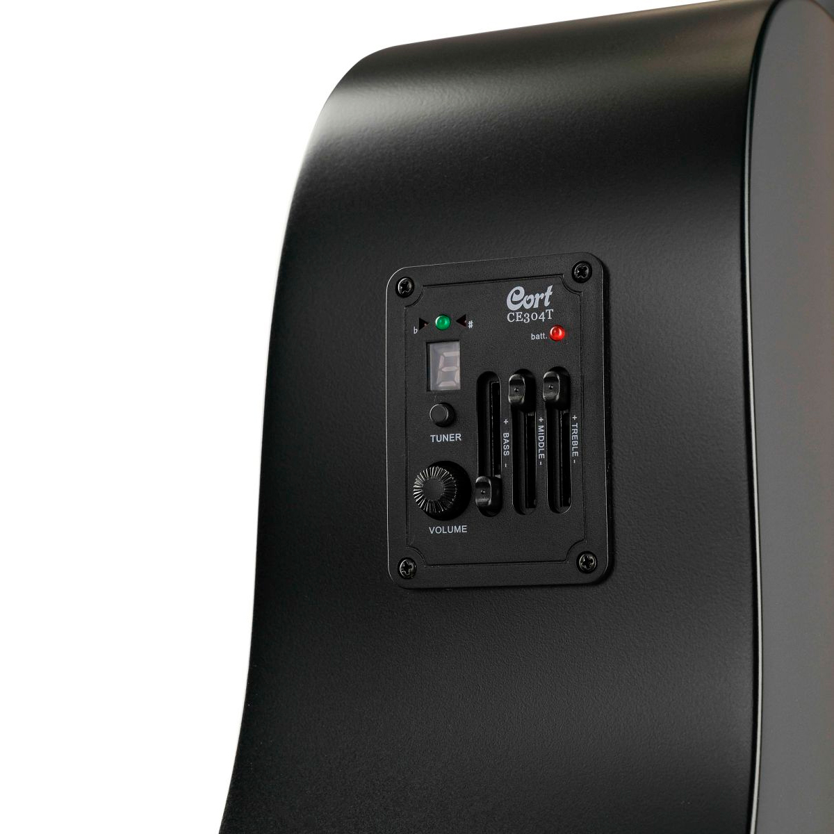 Violão Cort AD810E Black Satin: Folk Elétrico Perfeito Para Palco