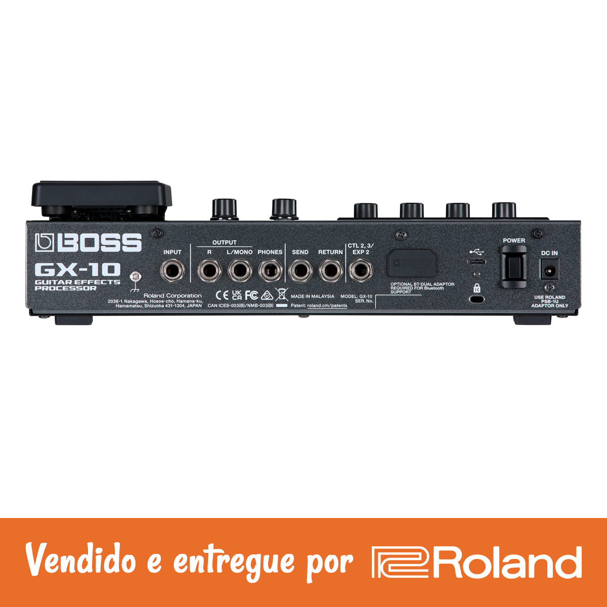 Pedaleira Boss GX-10: Touchscreen, AIRD e 170 Efeitos TOP