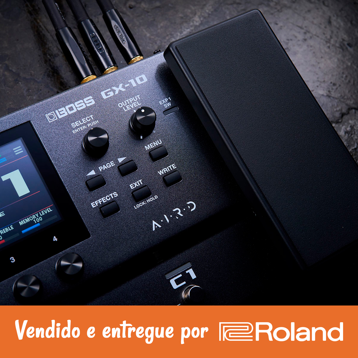 Pedaleira Boss GX-10: Touchscreen, AIRD e 170 Efeitos TOP