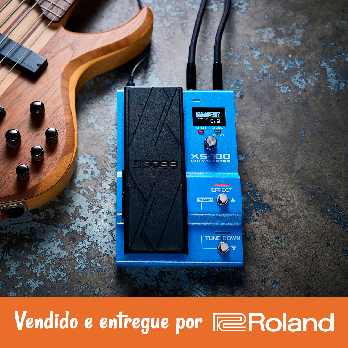 Pedal BOSS XS-100: Whammy MIDI, 8 Oitavas e Pitch Shifting