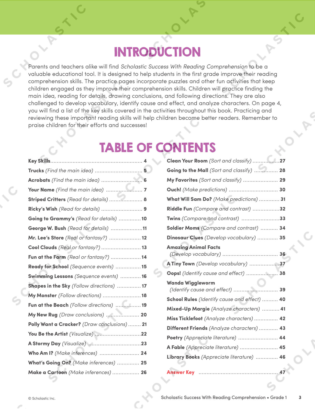 Success With Reading Comprehension: Grade 1 Workbook - Books R Toys