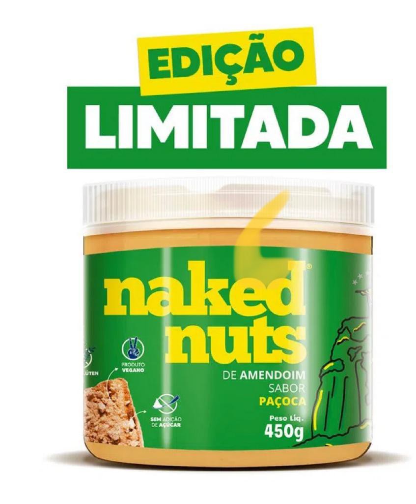 Pasta de Amendoim Sabor Paçoca g Naked Nuts Gi Rafa Caribé Nutrição e Saúde