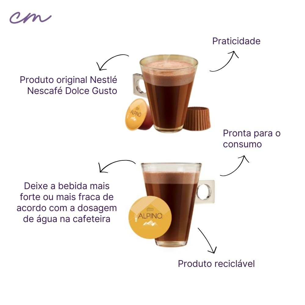 CÁPSULAS CAFÉ DOLCE GUSTO ALPINO 10 UNIDADES Casa Monte