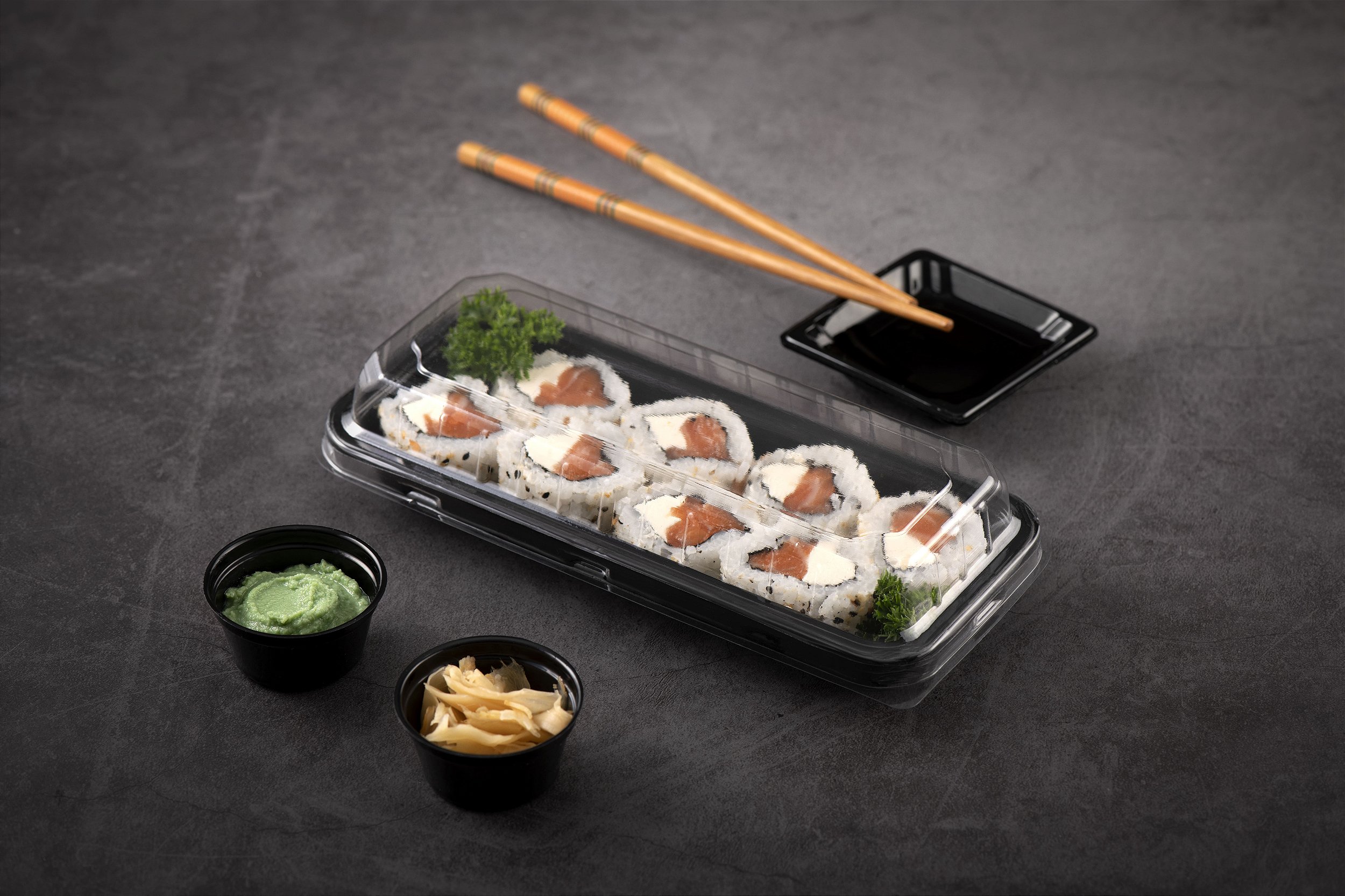 Embalagem Sushi Delivery Combo JF00 - 196x70x47 mm 200 Unidades | SkyP -  SkyPack Embalagens