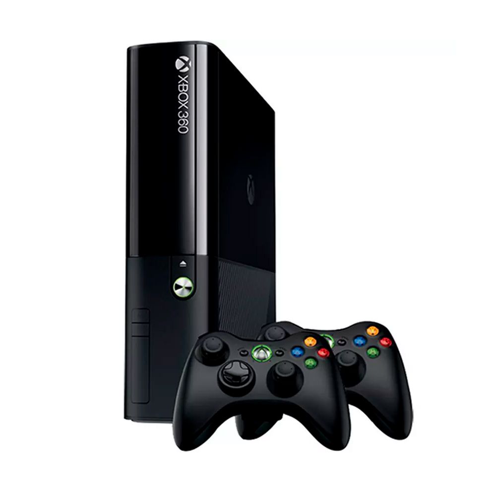 Xbox 360 Super Slim + 2 controles - Loja Cyber Z