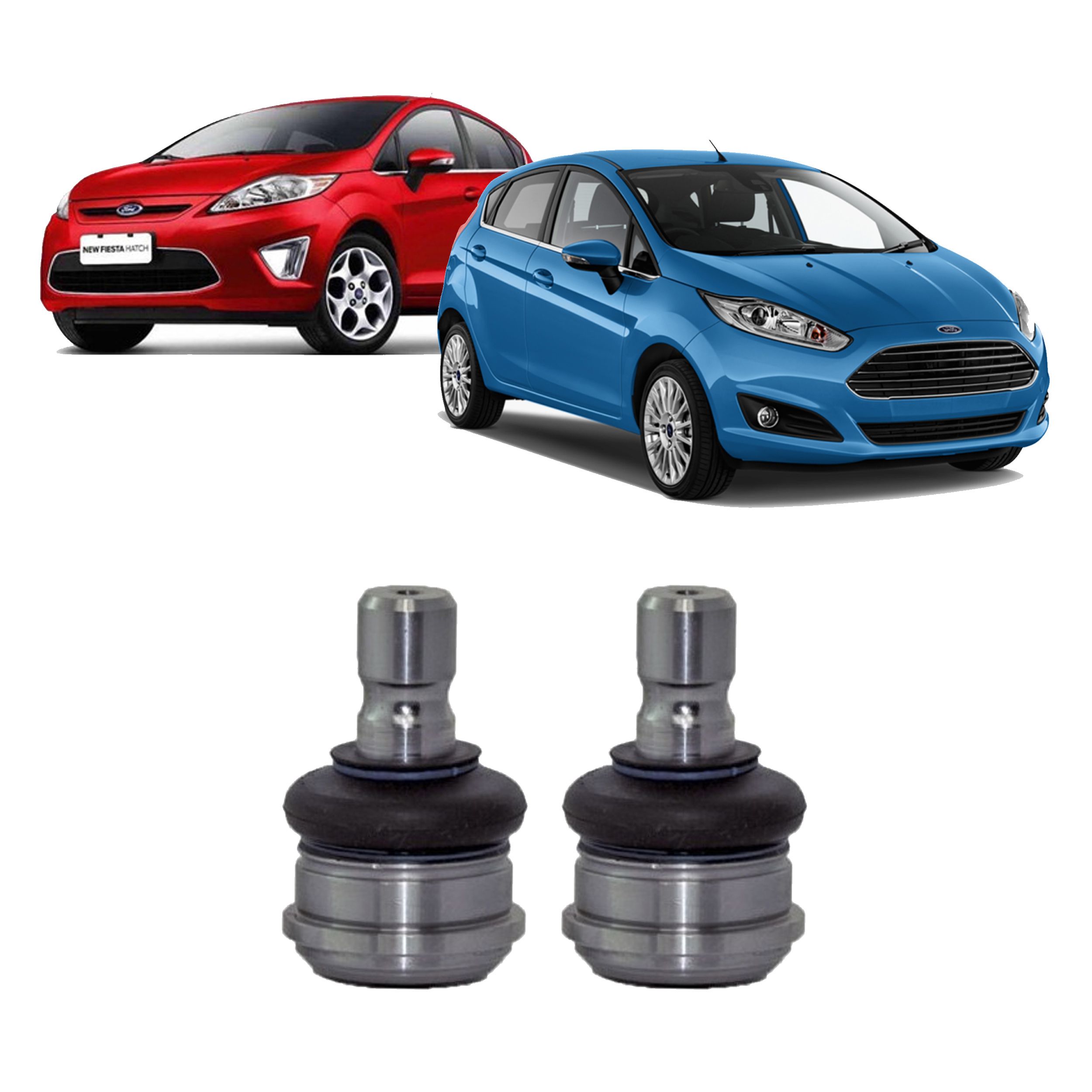 2 Pivo Leque Suspensão Dianteira New Fiesta 2017 2018 2019 - Auto ...
