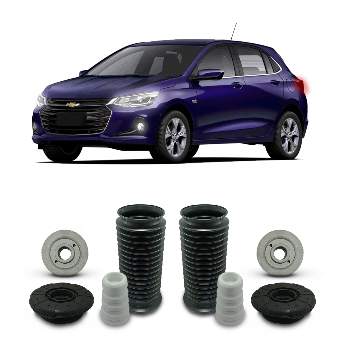 Par Kit Reparo Suporte Dianteiro Chevrolet Onix 2019 A 2023 - Auto  Importados - Especializados em Suspensão Automotiva
