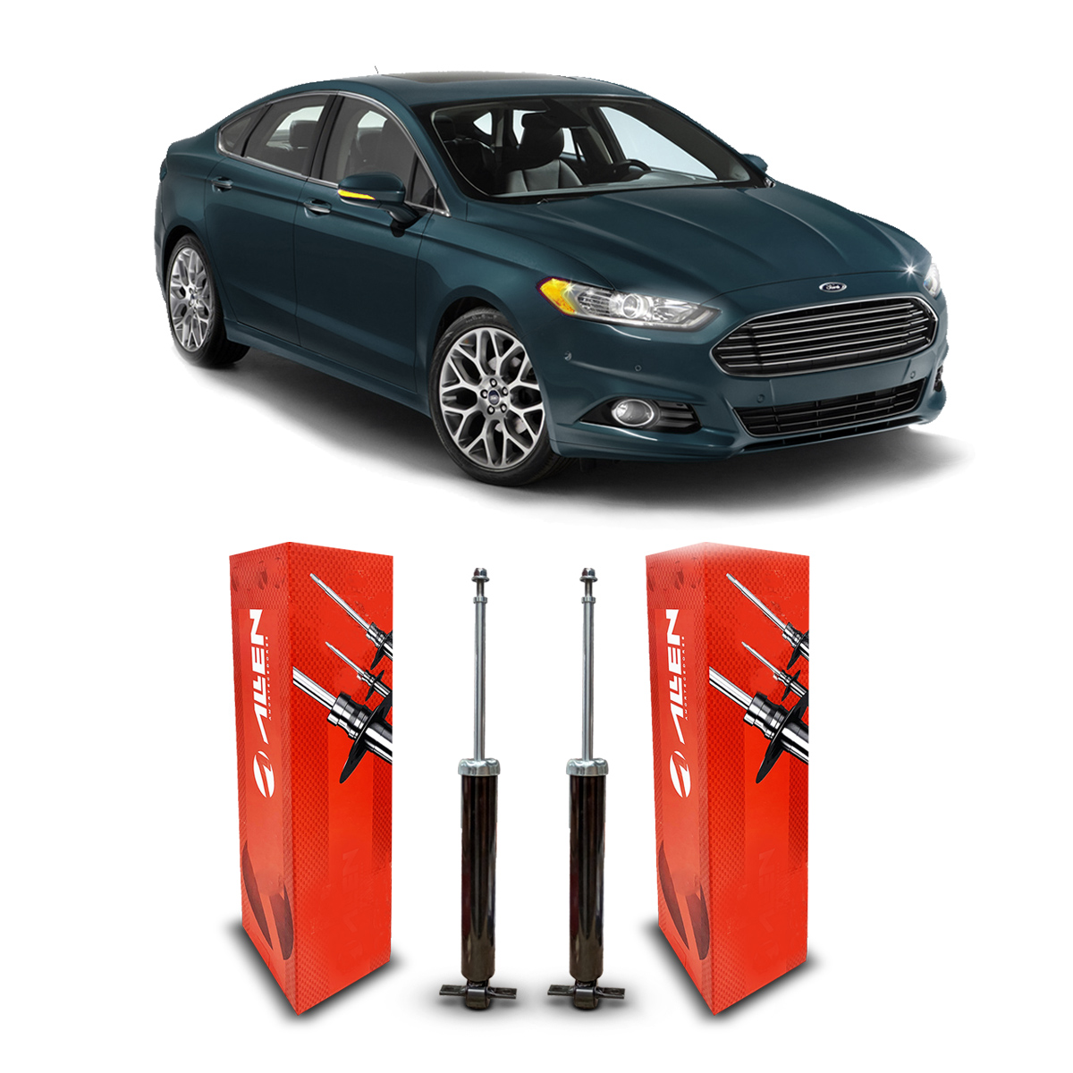 Par Amortecedores Suspensão Traseira Original Allen Ford Fusion ...