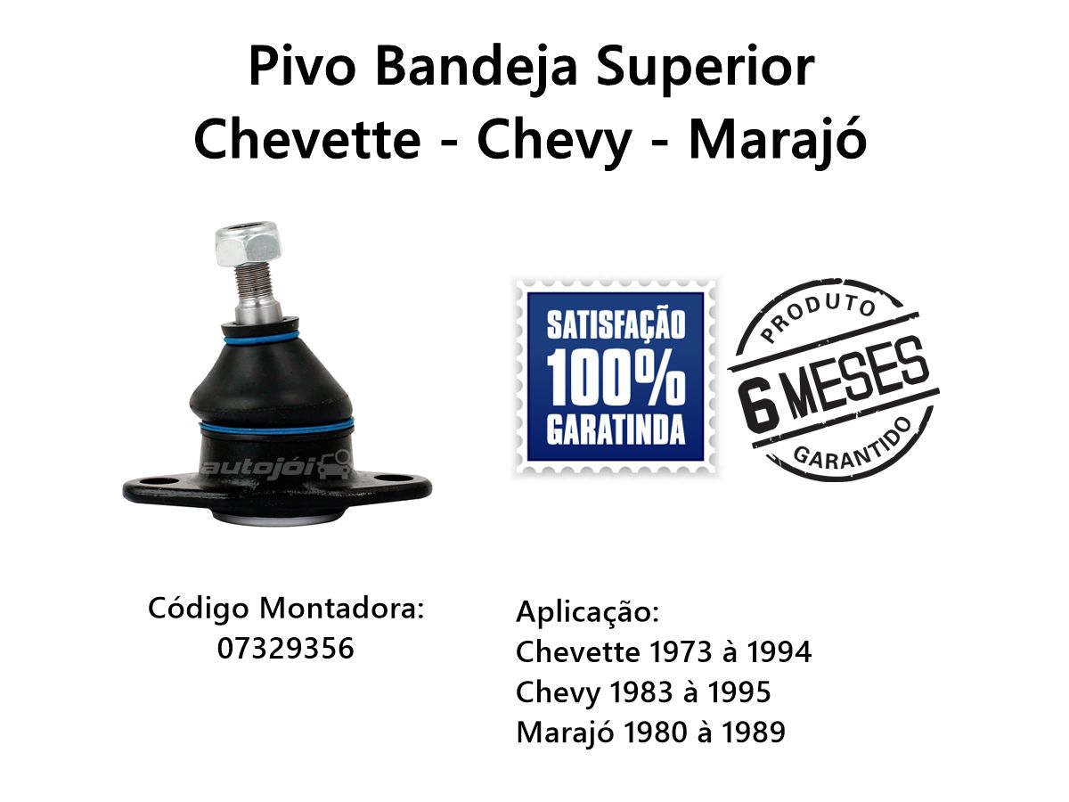PIVO BANDEJA DIANTEIRA CHEVETTE MARAJO CHEVY 1973 À 1995 - SUPERIOR ...