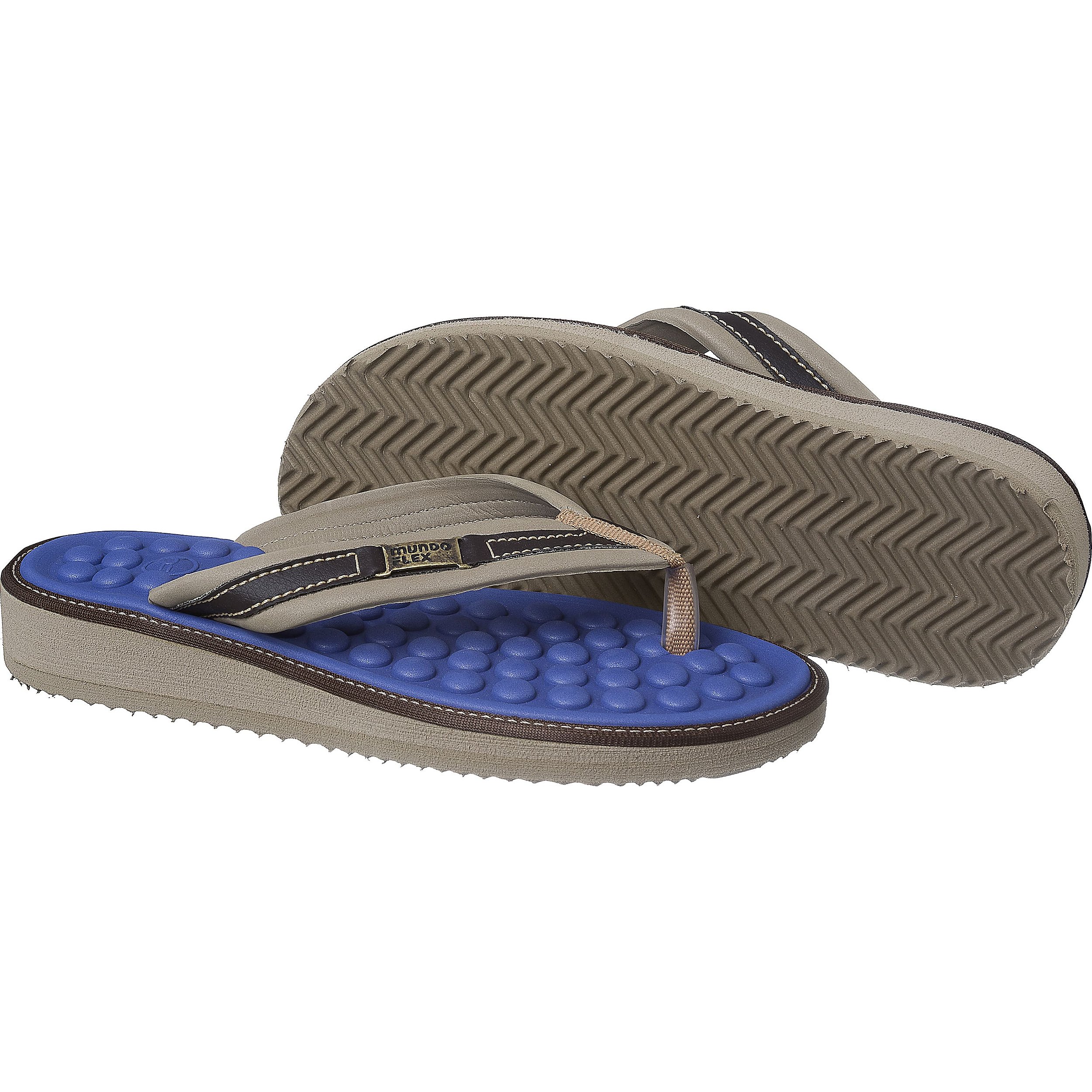 Chinelo Robust para Esporão e Fascite Plantar Mundoflex - Azul Marinho ...