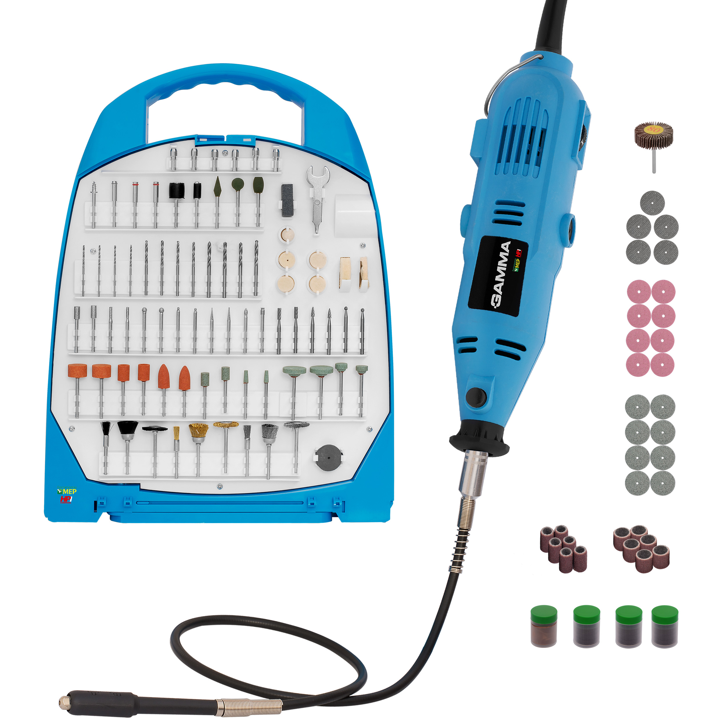 Mini Retifica Mini Retifica Portátil Elétrica 130w 252 Peças Gamma G19502 Rg1 ...