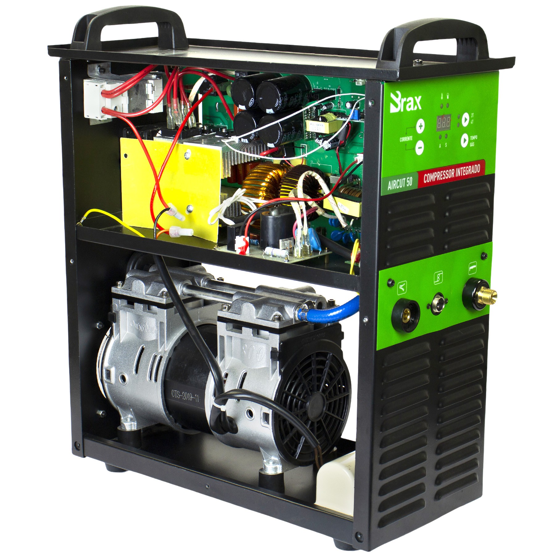 Plasma Compressor Machine Máquina Corte Plasma Brax Aircut50 220v com Compressor Pbc ...