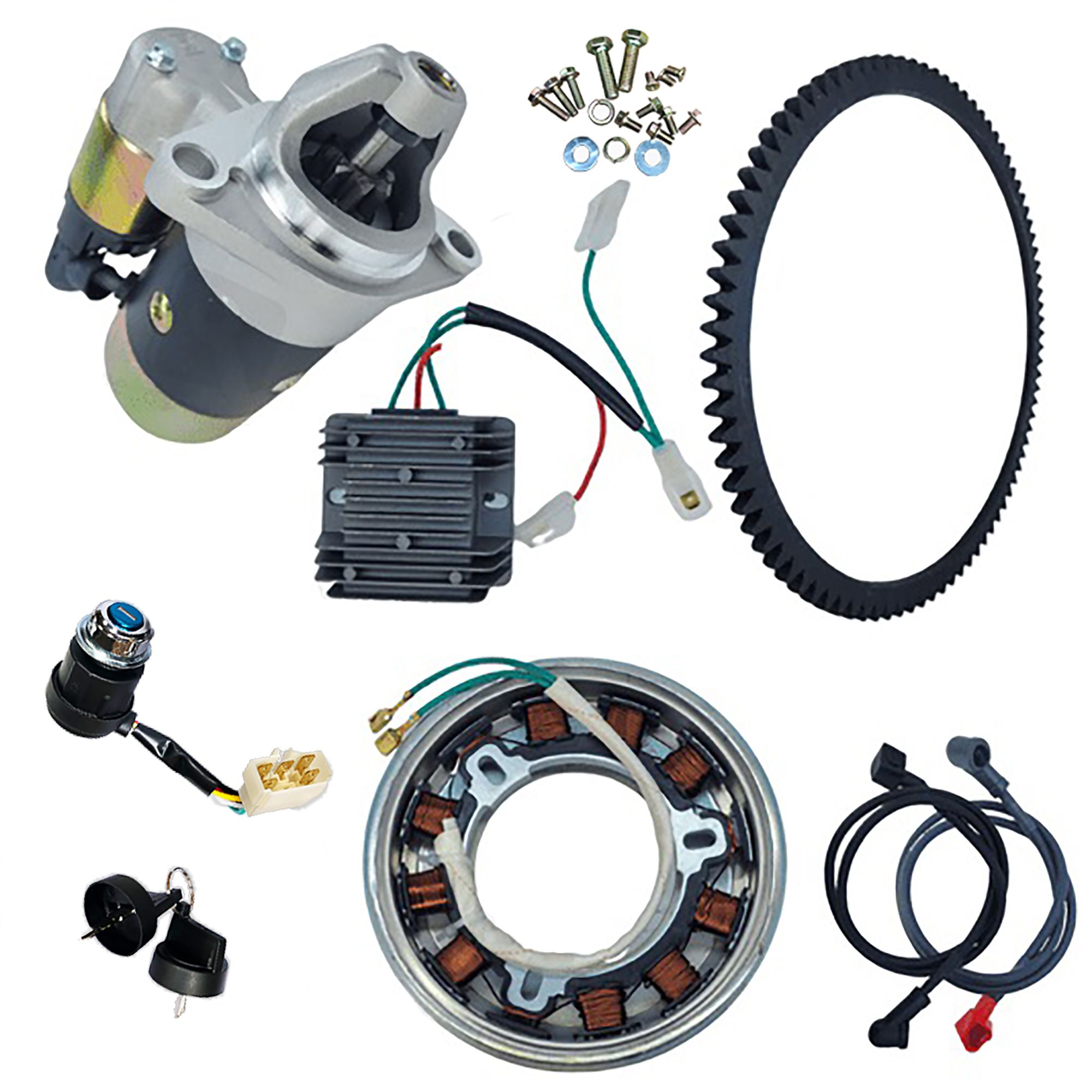 Kit Partida Elétrica para Motor a Diesel 5 a 15hp Ke0 - Ferramentas MEP