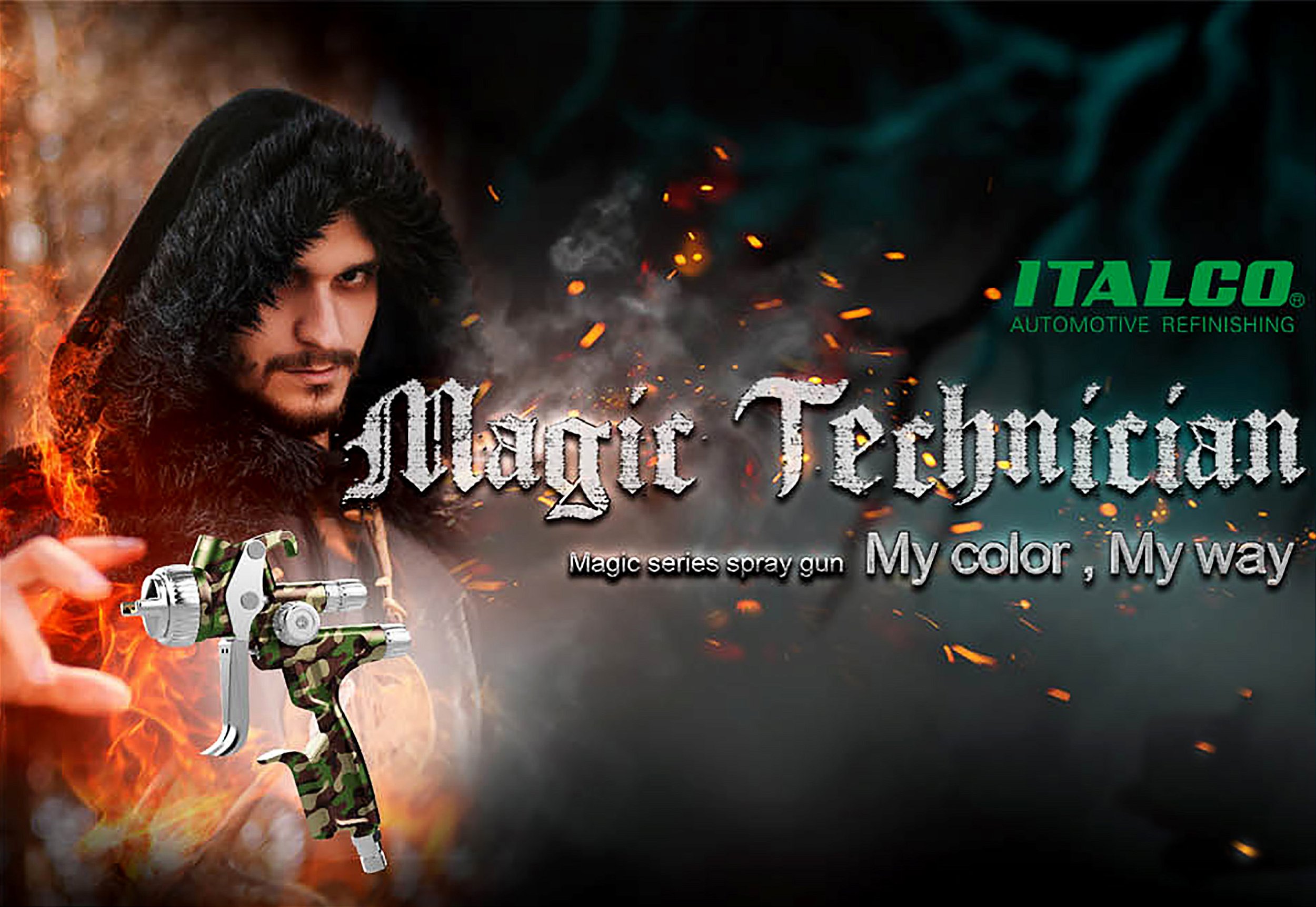 Pistola de Pintura Italco Hvlp Magic 6 Bico 1,2mm 600ml M62