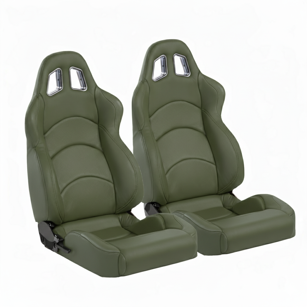 BANCO RALLYE DESIGN STRADALE EM TECIDO / COURVIN (PAR) - Jeep Militar