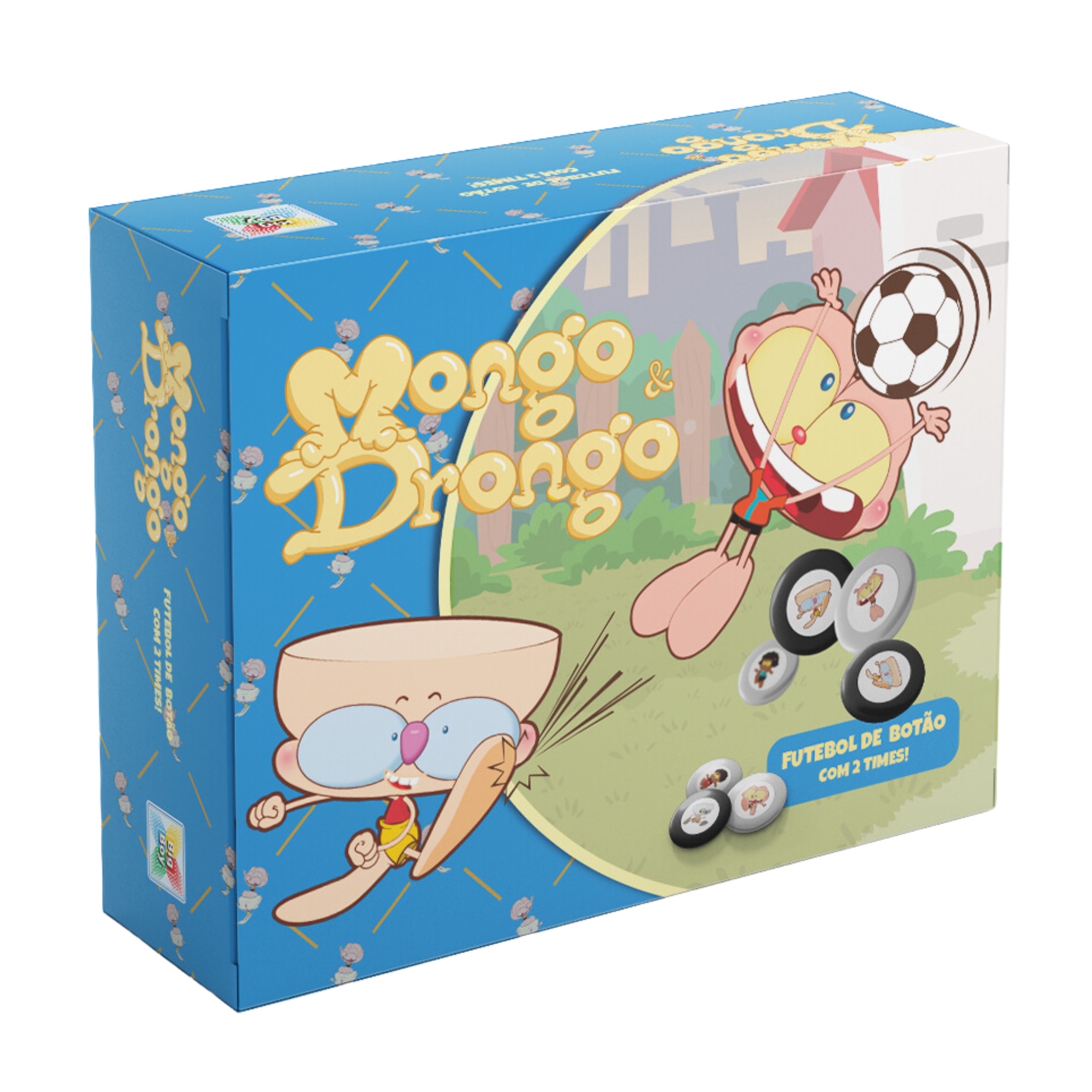 Jogo Futebol de Botão Mongo e Drongo Brinquedo Infantil Loja Oficial - São  Conrado Store