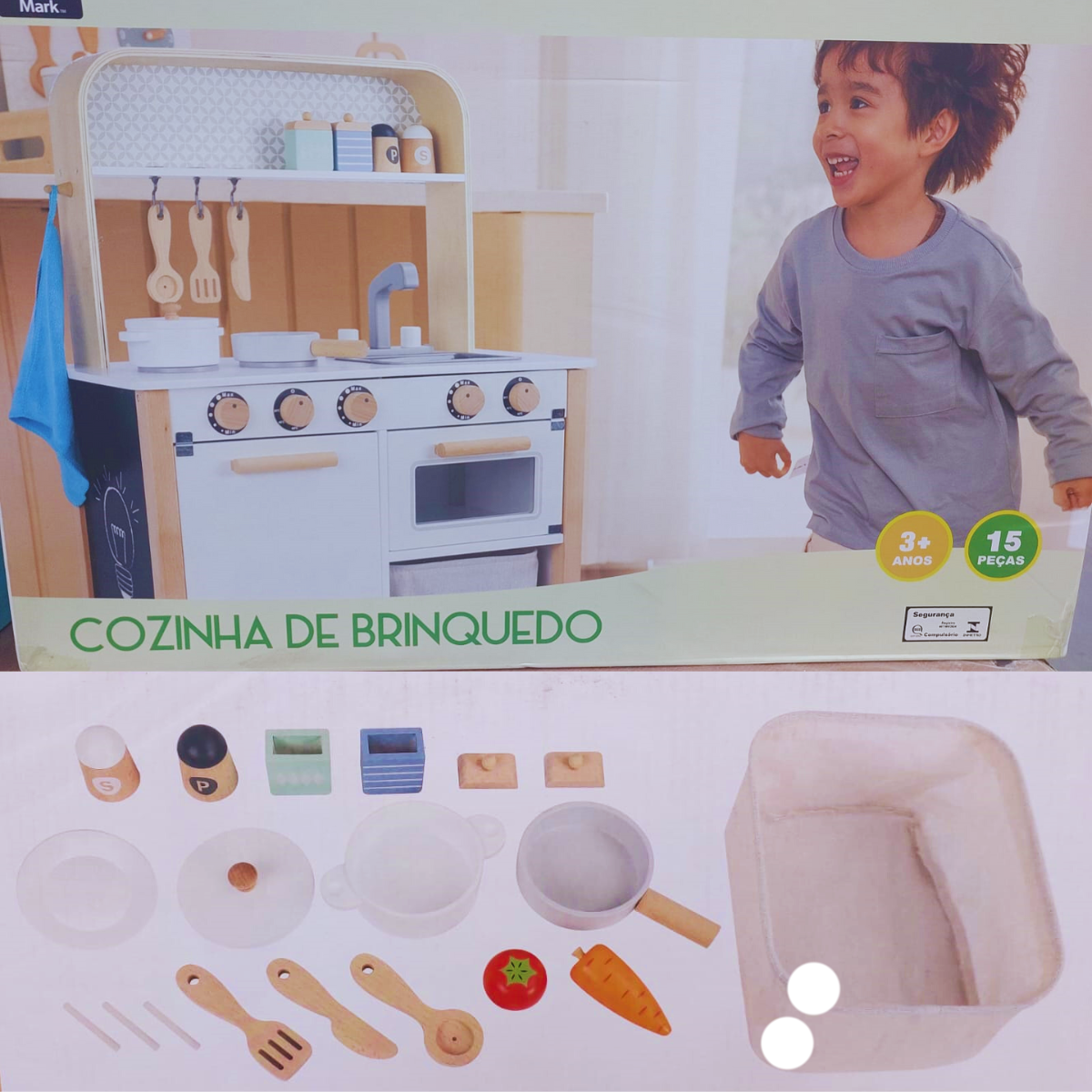 Kit Cozinha De Brinquedo Em Madeira - Exclusivo E Completo - Caza Nobre